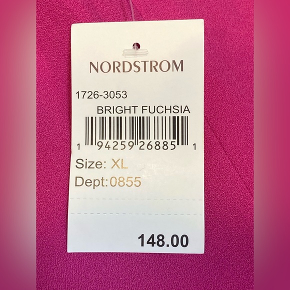 NWT Dress the Population Nicole Bright Fuchsia Dress - Sz XL - Picture 6 of 10